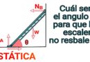 🔴 EJERCICIO de FÍSICA ESTÁTICA APLICANDO las LEYES de NEWTON | Calcular el ángulo de la escalera 🪜