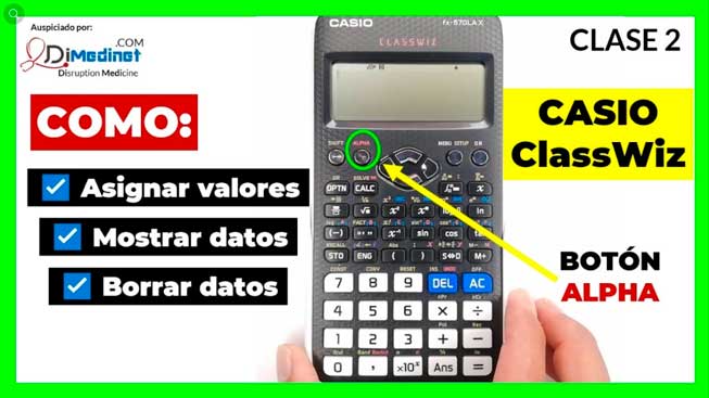 ▷ TUTORIAL CASIO CLASSWIZ:【Cómo usar las memorias alfabéticas de la  calculadora?】 - Bits de Ciencia