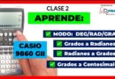 ▷ TUTORIAL Calculadora CASIO 9860 GII:【Cómo CONVERTIR SEXAGESIMALES, RADIANES y GRADIANES】🤓🧮